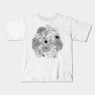 SEPTEMBER Birth Flower Bouquet Design Kids T-Shirt